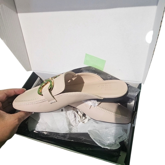 ShuShop Cream Mules Comfortable Clogs Size 7 NWT/Box - Picture 2 of 2